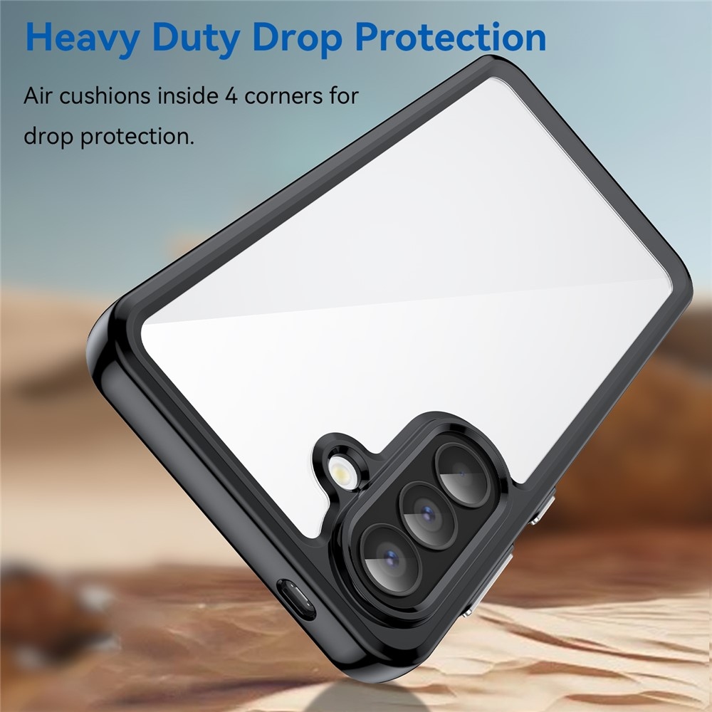 Gél tok rögzített hátlappal Samsung Galaxy A57 5G készülékhez - fekete