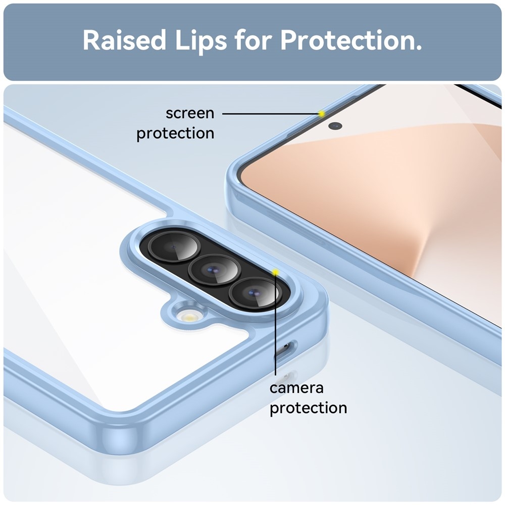 Gél tok kemény hátlappal Samsung Galaxy A57 5G készülékhez - kék