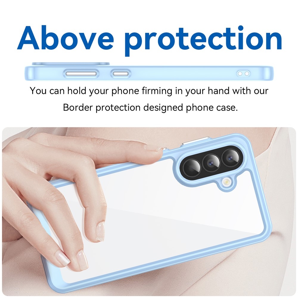 Gél tok kemény hátlappal Samsung Galaxy A57 5G készülékhez - kék