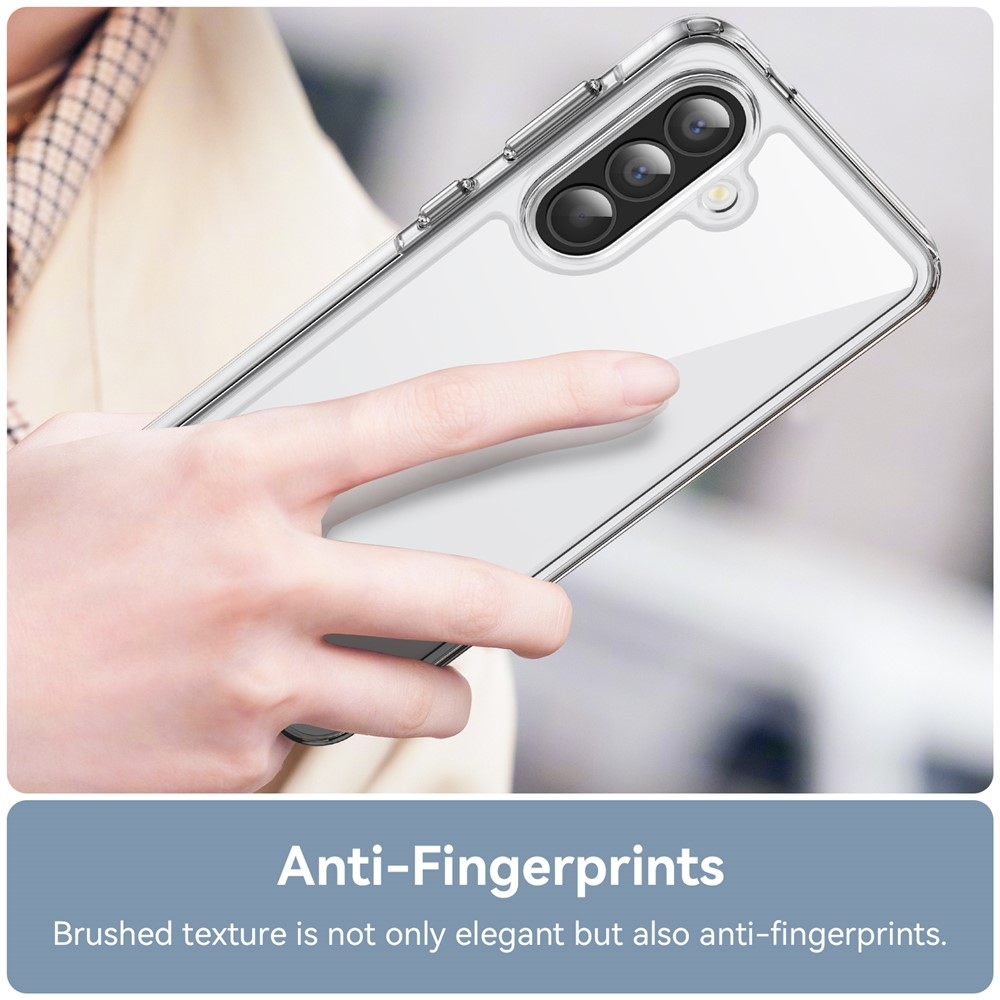 Gél tok kemény hátlappal a Samsung Galaxy A57 5G készülékre - átlátszó