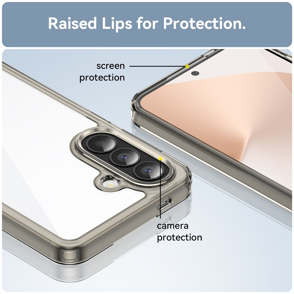 Gél tok kemény hátlappal Samsung Galaxy A57 5G készülékhez - szürke