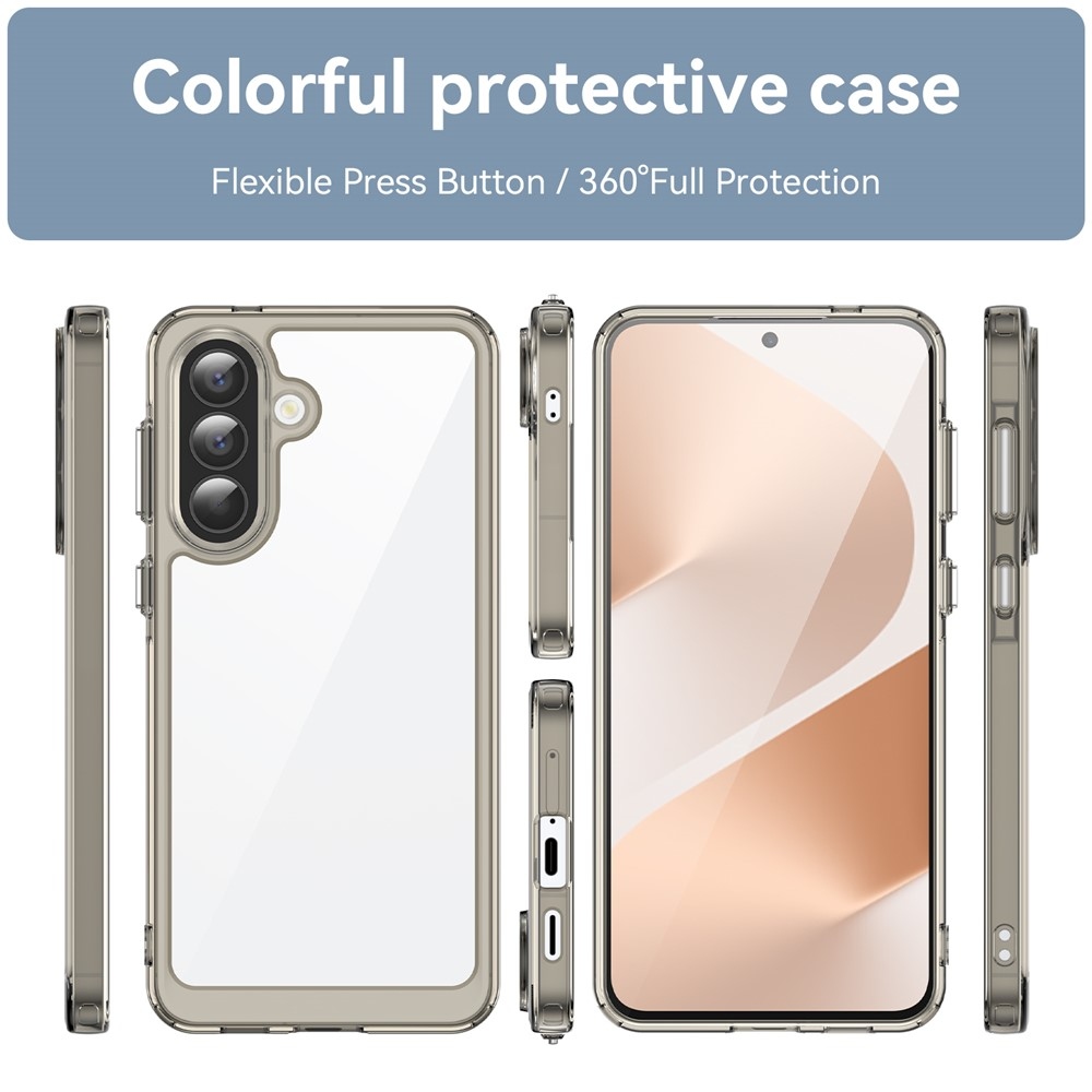 Gél tok kemény hátlappal Samsung Galaxy A57 5G készülékhez - szürke