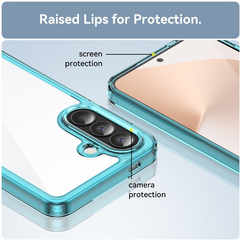 Gél tok kemény hátlappal Samsung Galaxy A57 5G készülékhez - világoskék színben