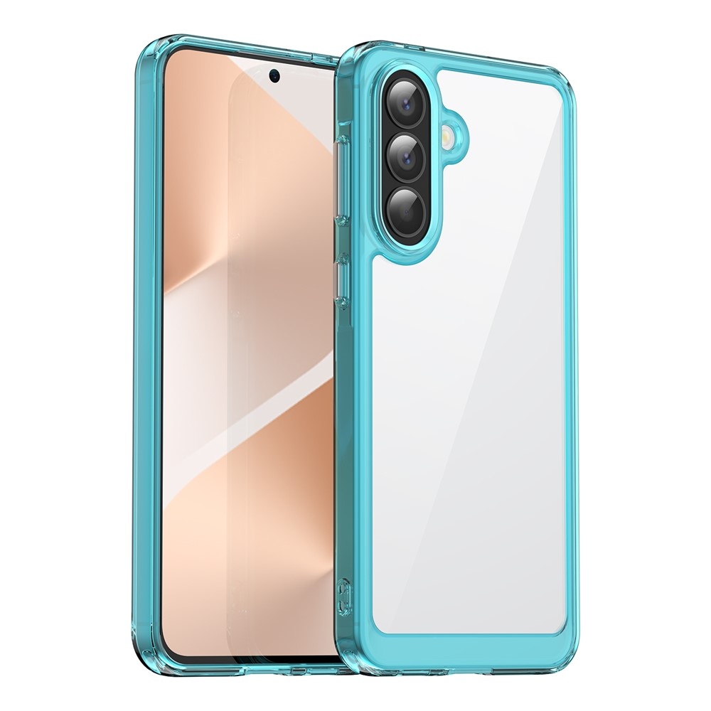 Gél tok kemény hátlappal Samsung Galaxy A57 5G készülékhez - világoskék színben