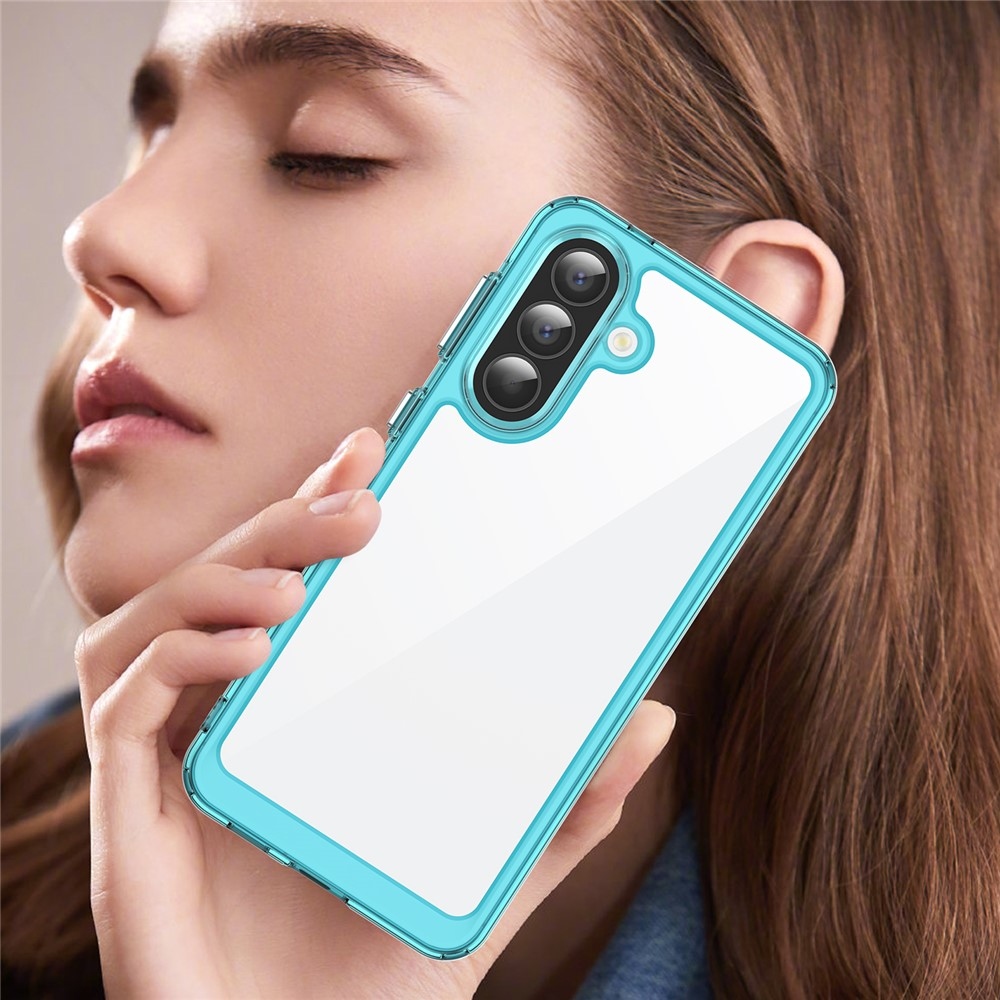 Gél tok kemény hátlappal Samsung Galaxy A57 5G készülékhez - világoskék színben