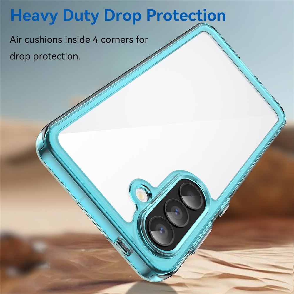 Gél tok kemény hátlappal Samsung Galaxy A57 5G készülékhez - világoskék színben