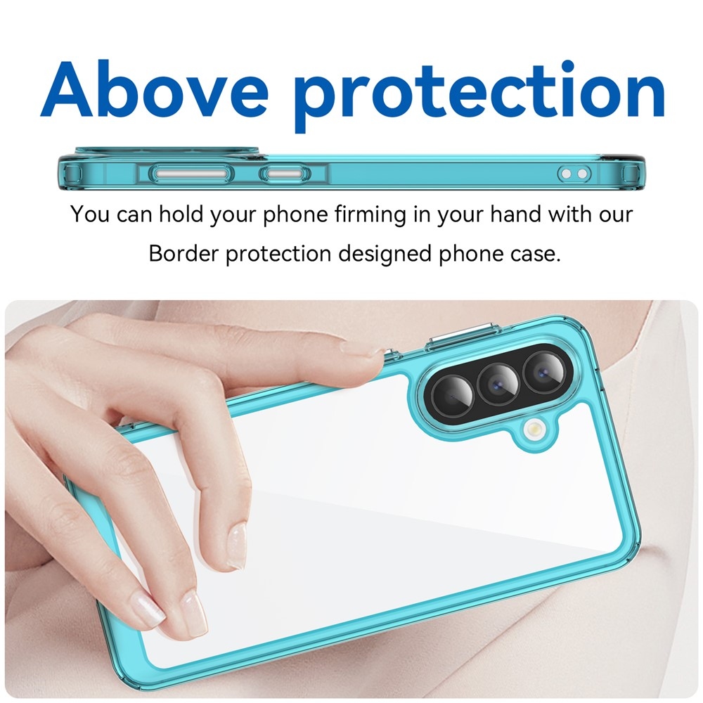 Gél tok kemény hátlappal Samsung Galaxy A57 5G készülékhez - világoskék színben