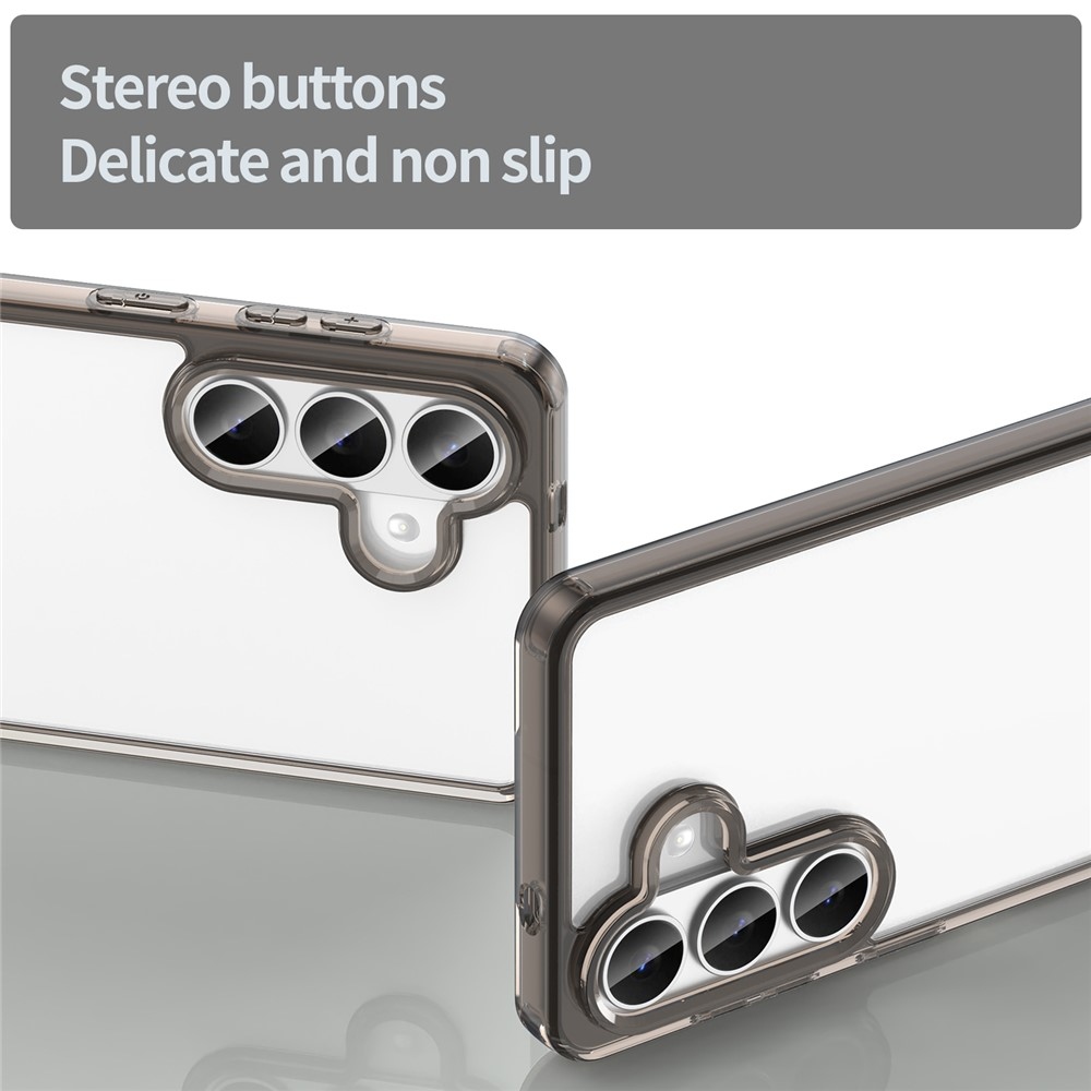 Gél tok fix hátlappal Samsung Galaxy S26/S26 Pro készülékhez - fekete