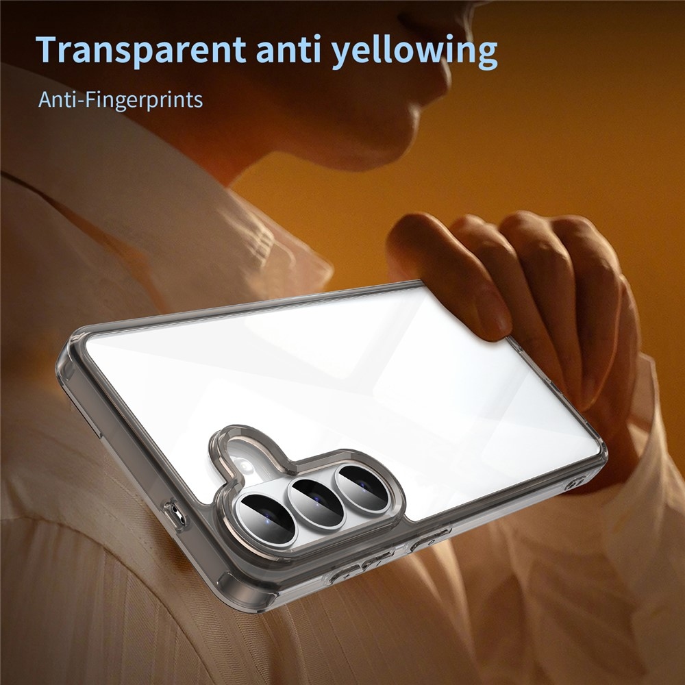 Gél tok fix hátlappal Samsung Galaxy S26/S26 Pro készülékhez - fekete