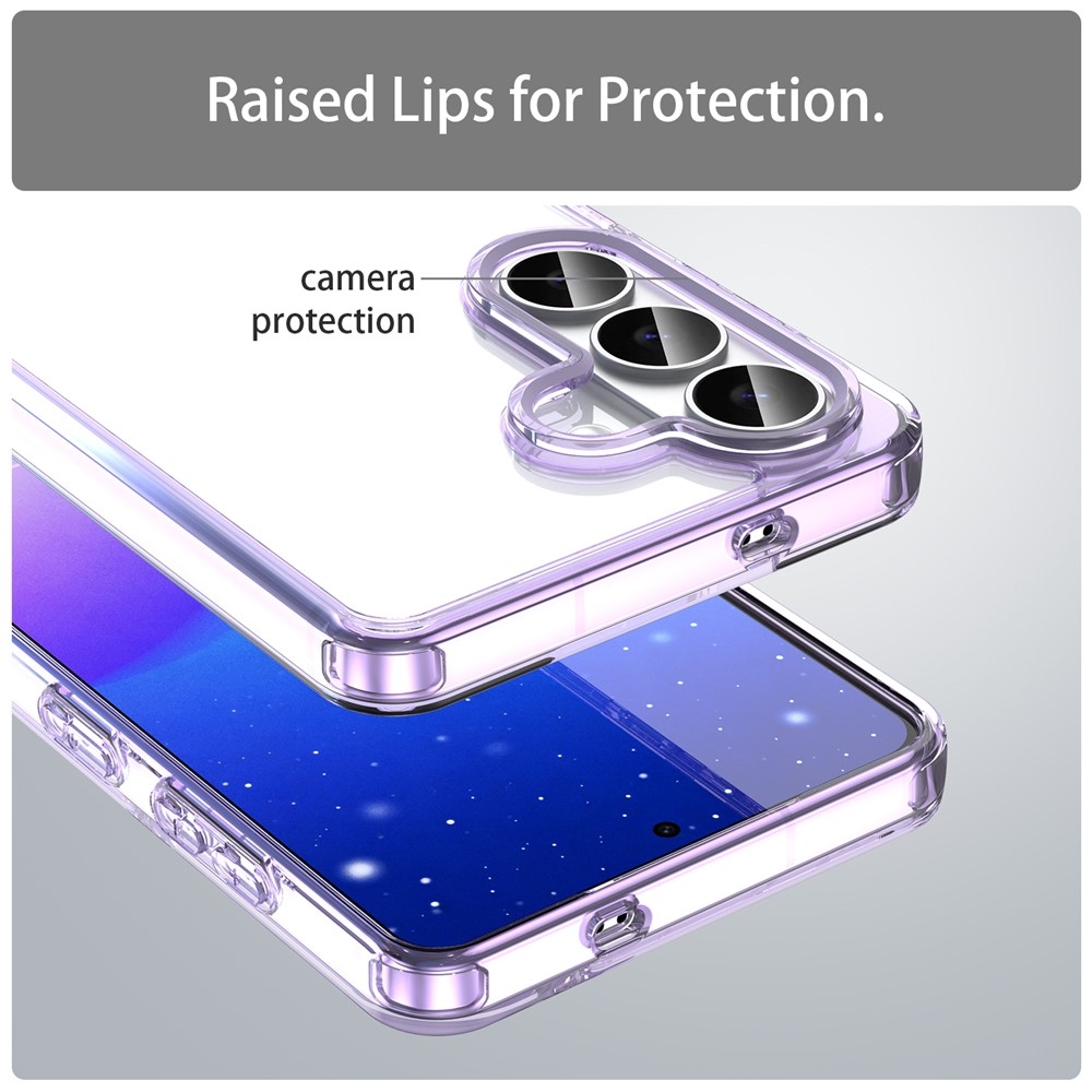 Zselés tok kemény hátlappal Samsung Galaxy S26/S26 Pro készülékhez - lila