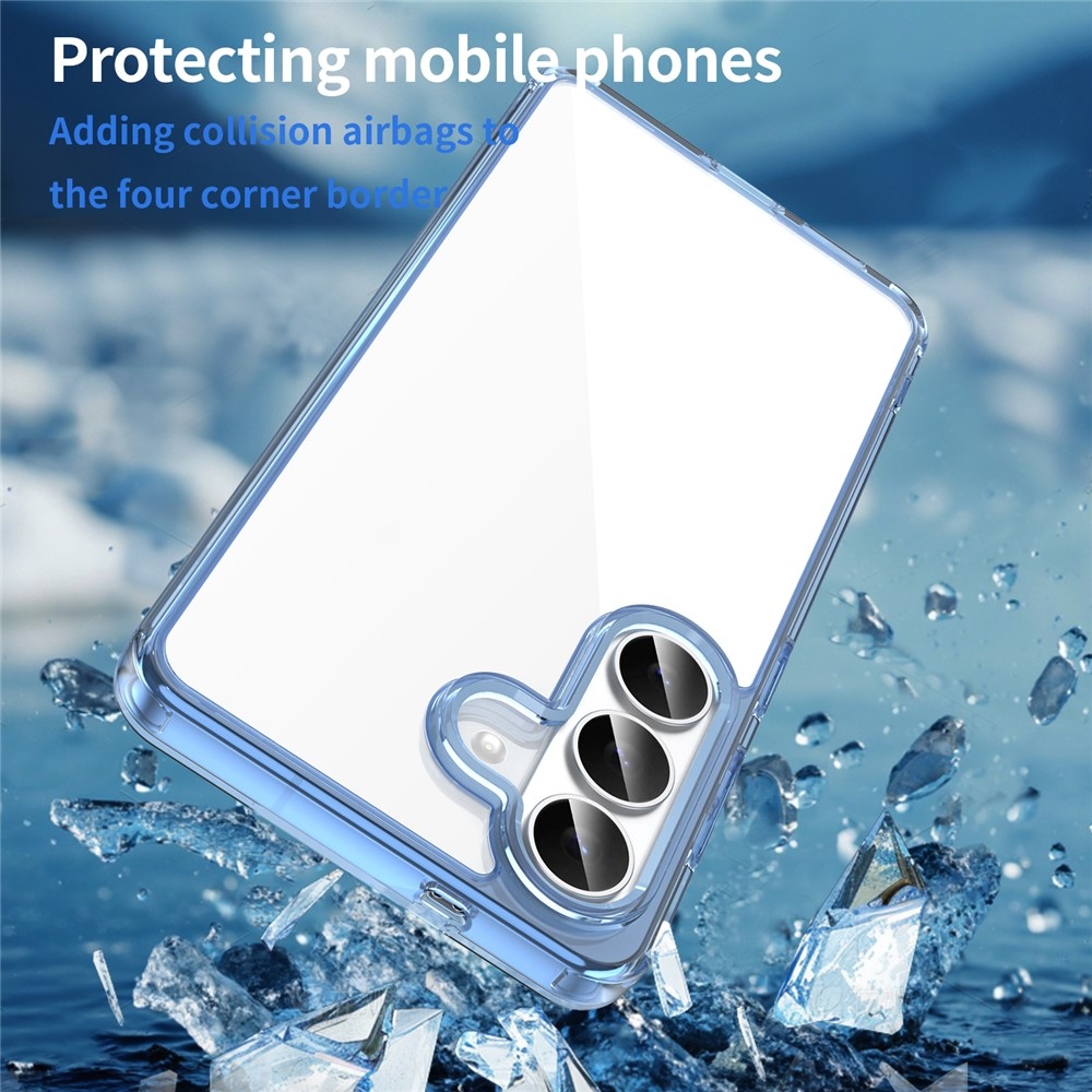 Zselés tok kemény hátlappal Samsung Galaxy S26/S26 Pro készülékhez - kék