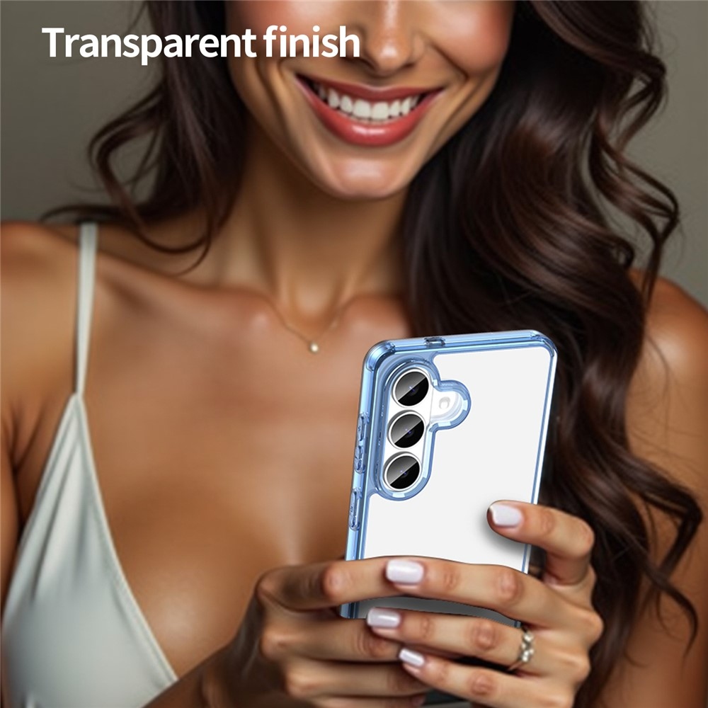 Zselés tok kemény hátlappal Samsung Galaxy S26/S26 Pro készülékhez - kék