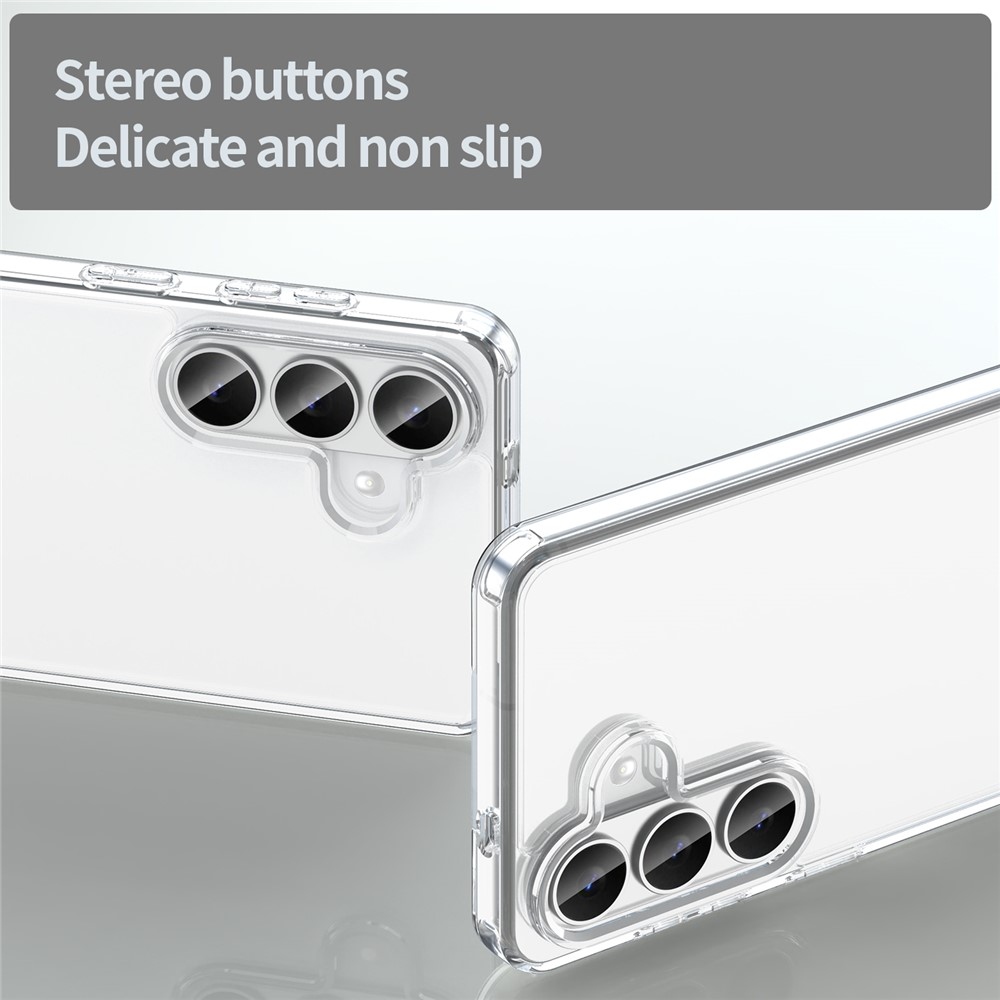 Gél tok kemény hátlappal Samsung Galaxy S26/S26 Pro készülékhez - átlátszó