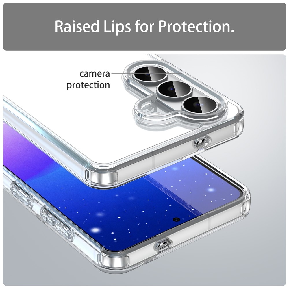 Gél tok kemény hátlappal Samsung Galaxy S26/S26 Pro készülékhez - átlátszó