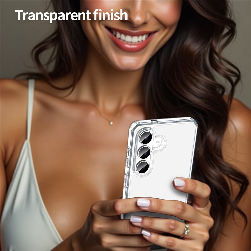 Gél tok kemény hátlappal Samsung Galaxy S26/S26 Pro készülékhez - átlátszó