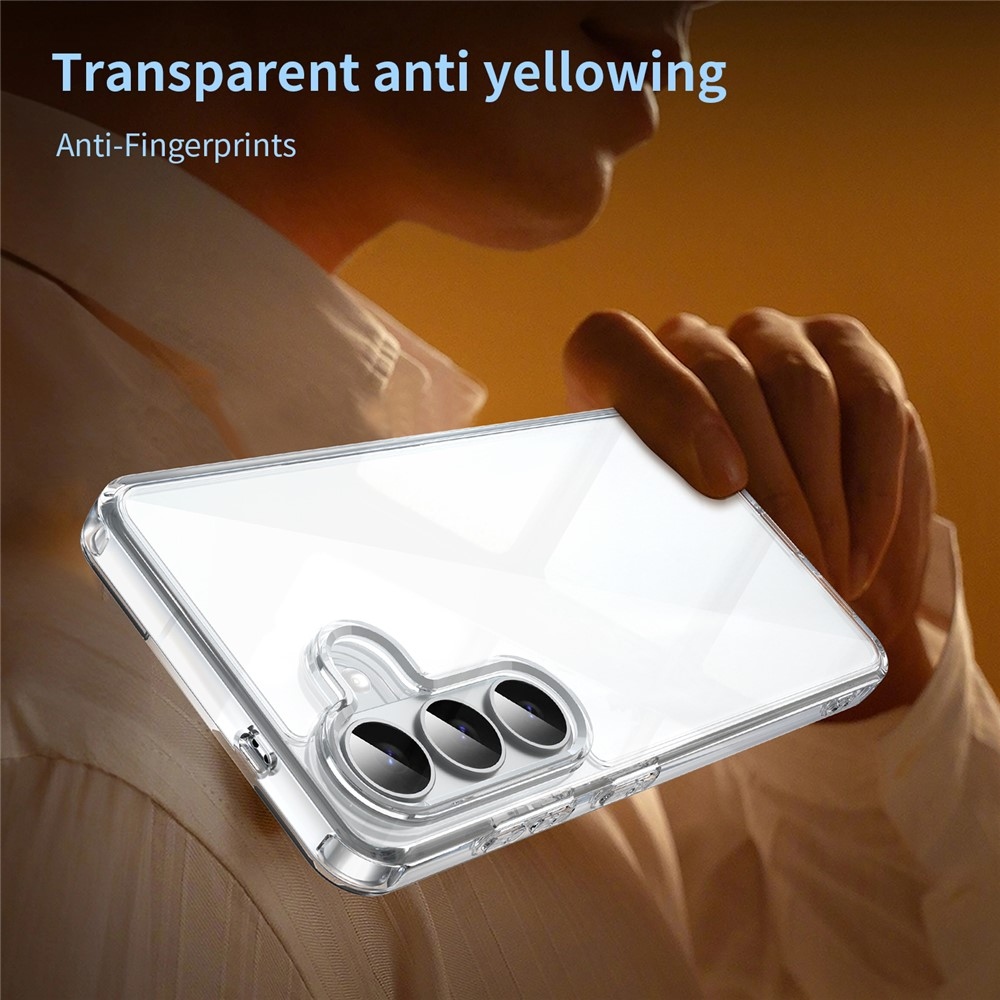 Gél tok kemény hátlappal Samsung Galaxy S26/S26 Pro készülékhez - átlátszó