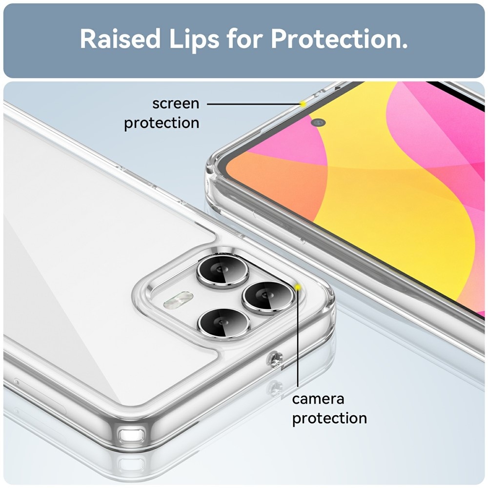 Gél tok kemény hátlappal T-Mobile T Phone 3 Pro-hoz - átlátszó