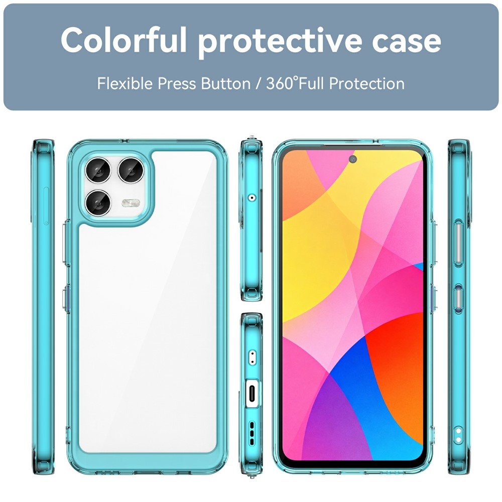 Gél tok kemény hátlappal T-Mobile T Phone 3 Pro-hoz - világoskék