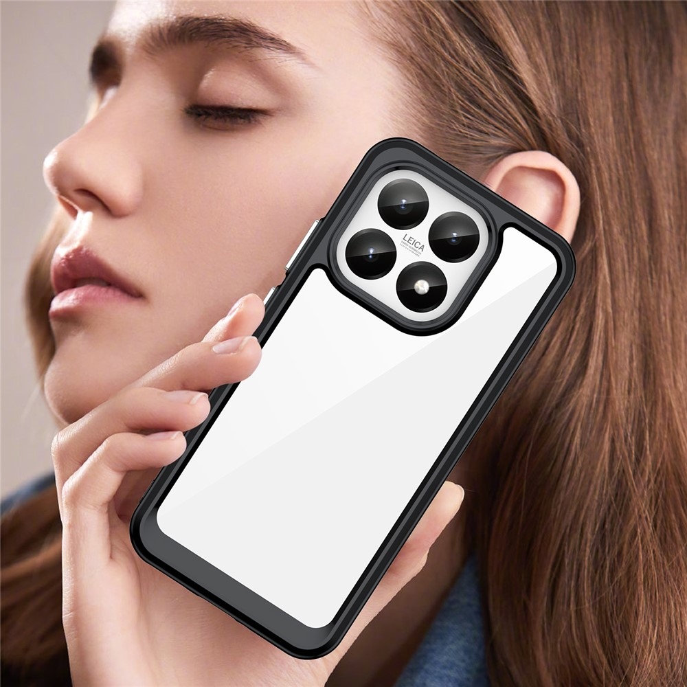 Gél tok fix hátlappal Xiaomi 15T-hez - fekete