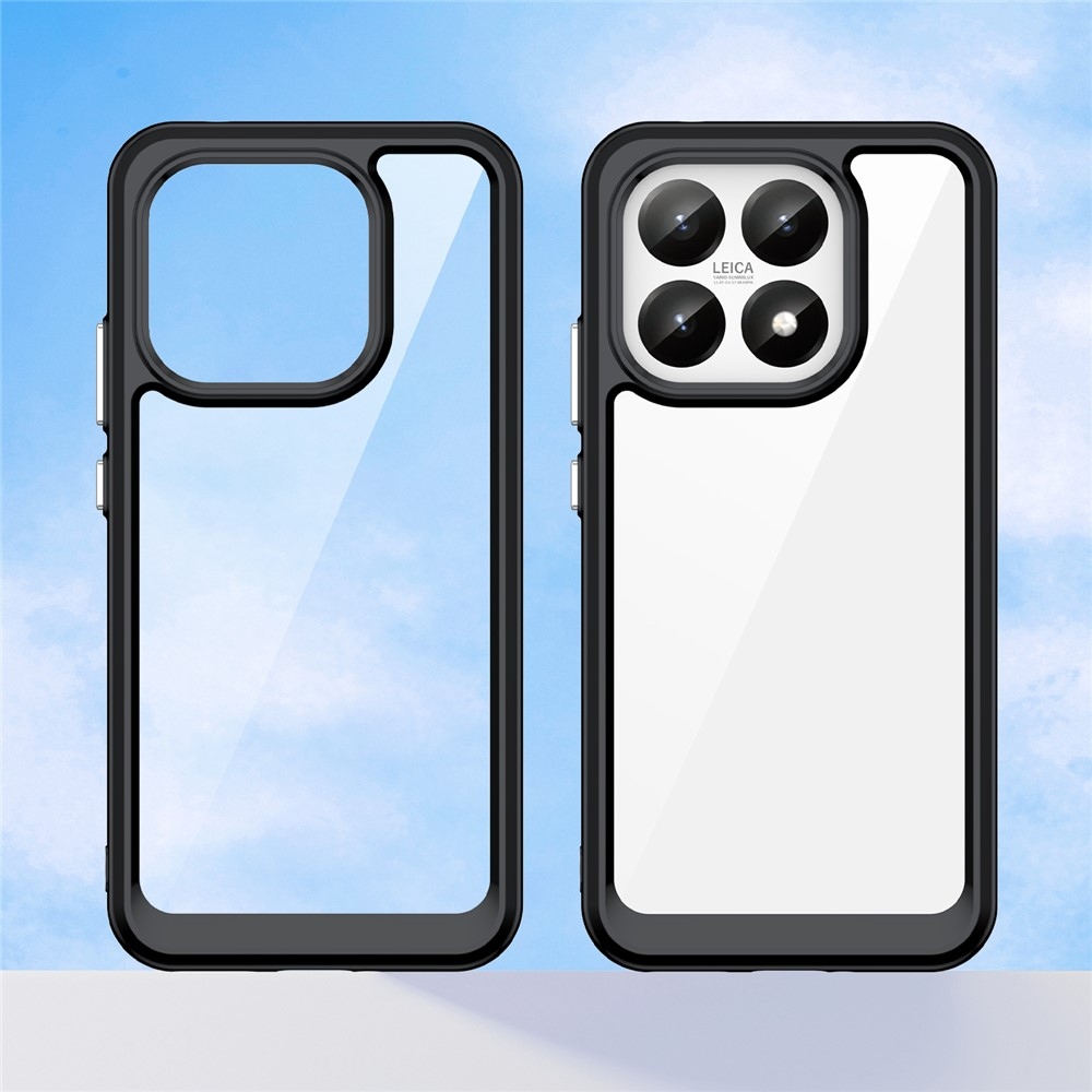 Gél tok fix hátlappal Xiaomi 15T-hez - fekete