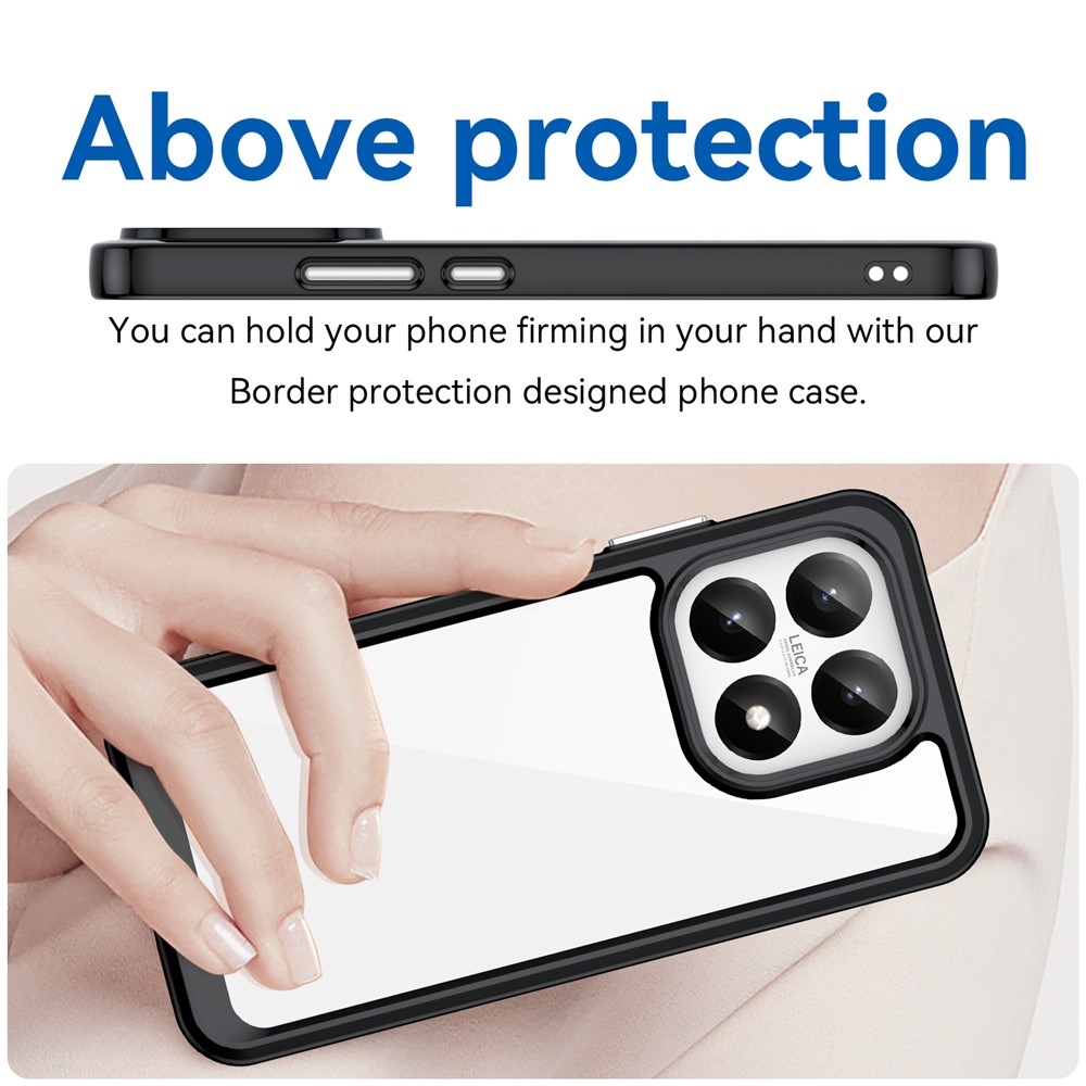 Gél tok fix hátlappal Xiaomi 15T-hez - fekete