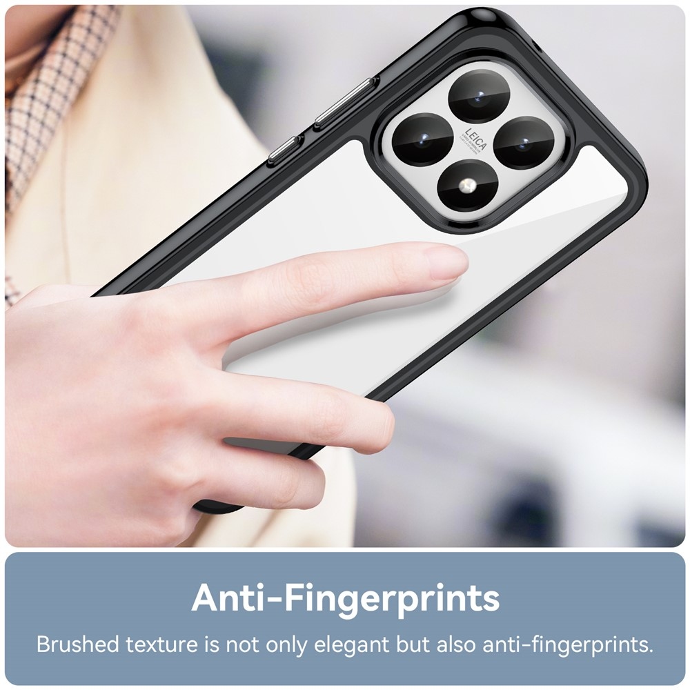 Gél tok fix hátlappal Xiaomi 15T-hez - fekete