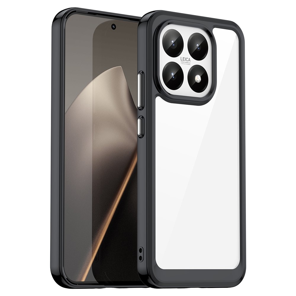 Gél tok fix hátlappal Xiaomi 15T-hez - fekete