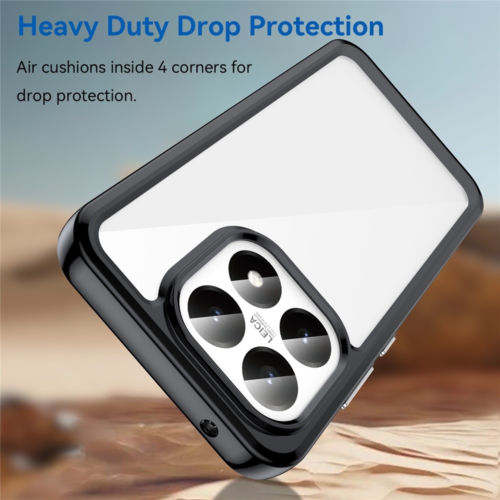 Gél tok fix hátlappal Xiaomi 15T-hez - fekete