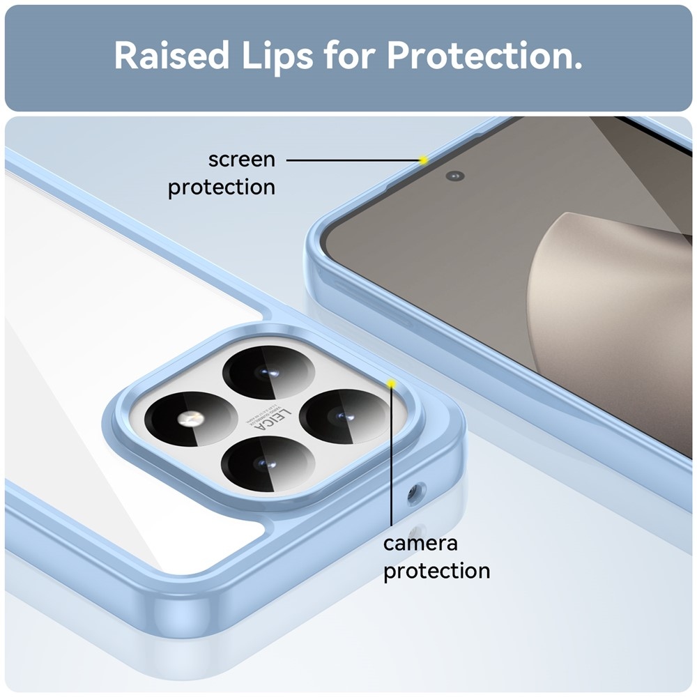 Gél tok fix hátlappal Xiaomi 15T-hez - kék