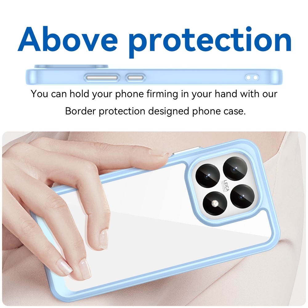 Gél tok fix hátlappal Xiaomi 15T-hez - kék