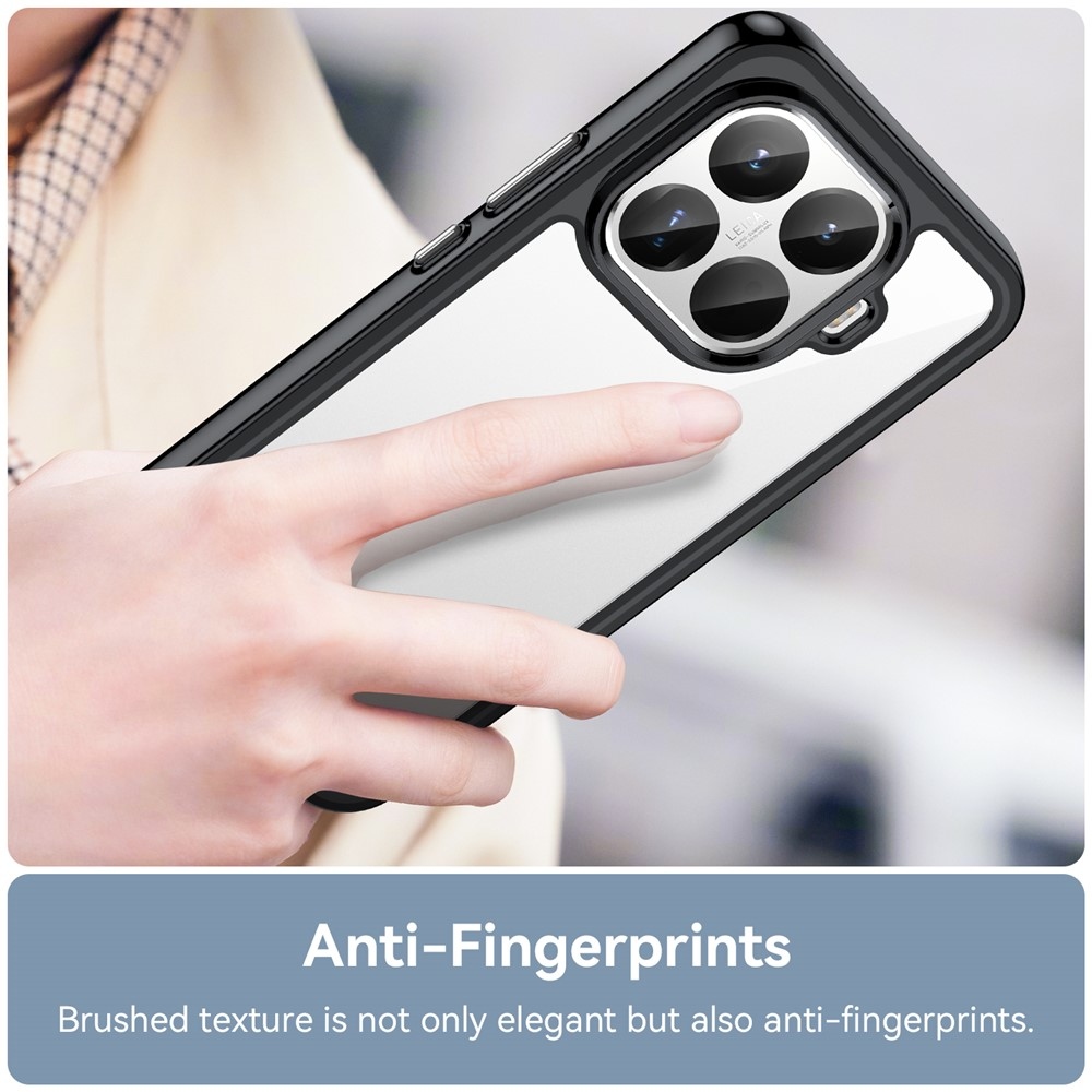 Gél tok fix hátlappal Xiaomi 15T Pro-hoz - fekete