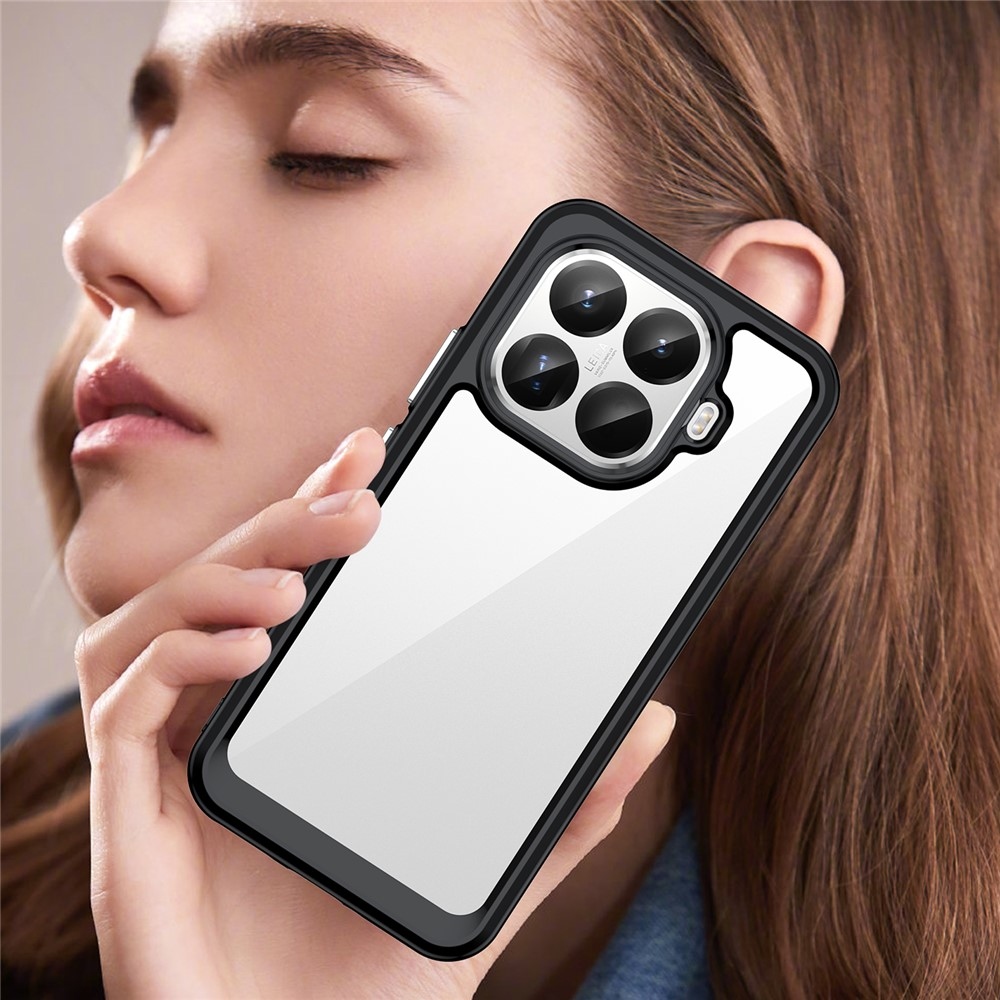 Gél tok fix hátlappal Xiaomi 15T Pro-hoz - fekete