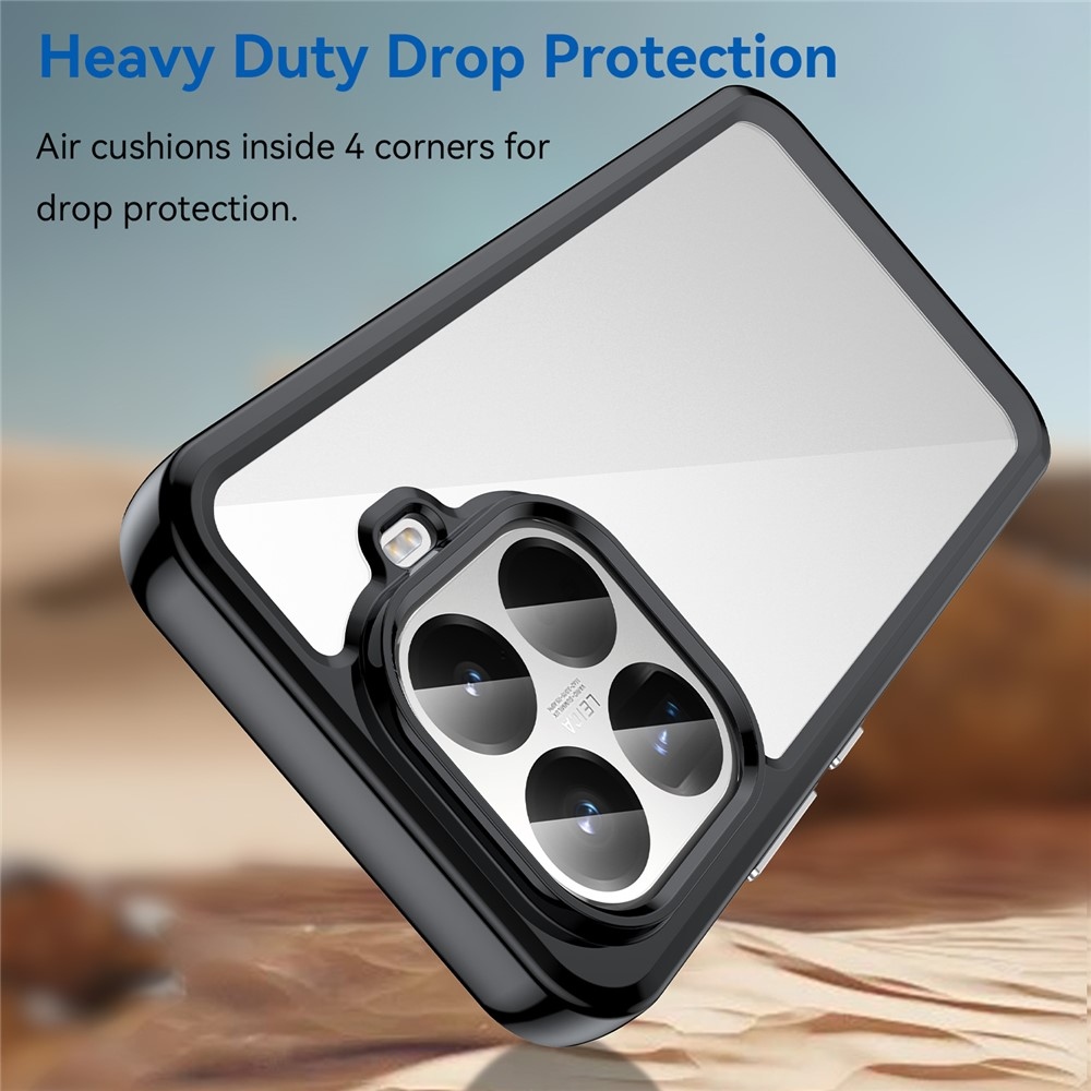 Gél tok fix hátlappal Xiaomi 15T Pro-hoz - fekete