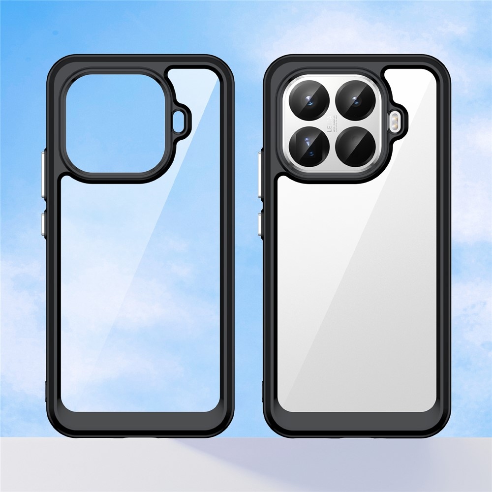 Gél tok fix hátlappal Xiaomi 15T Pro-hoz - fekete