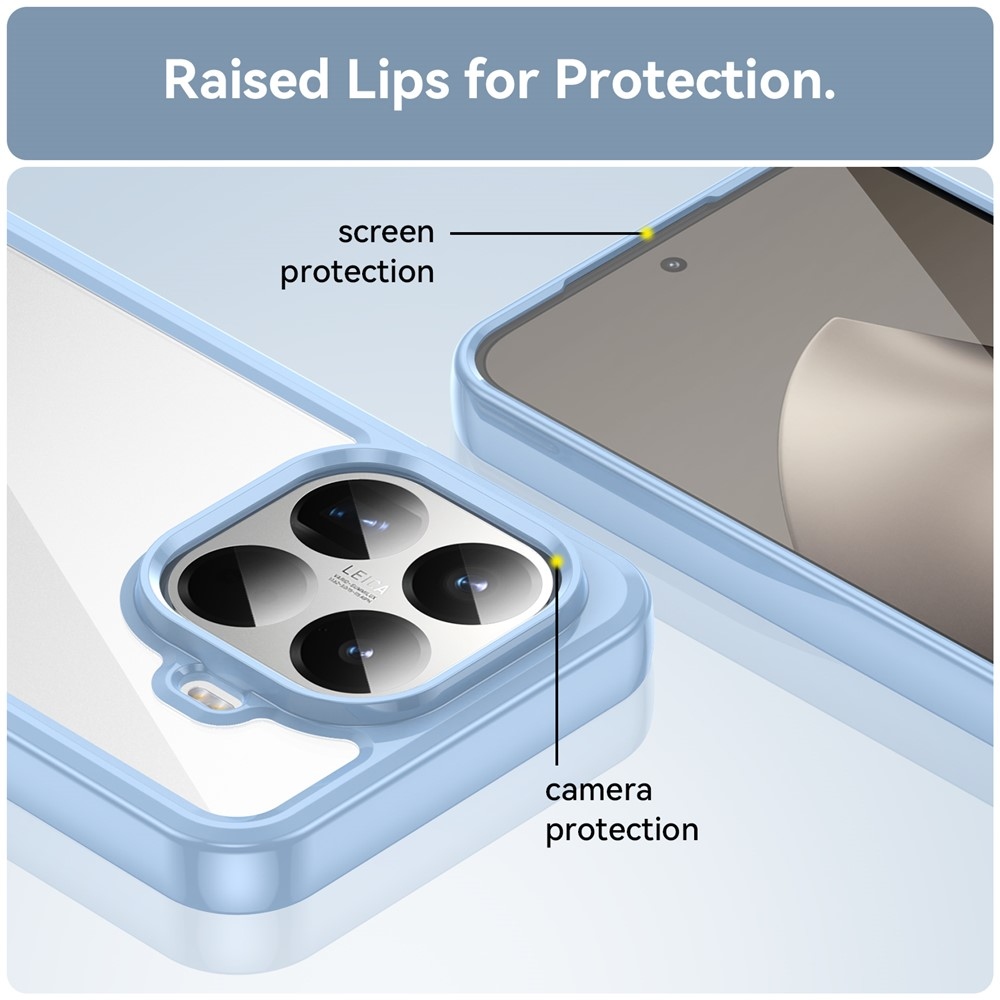 Gél tok rögzített hátlappal Xiaomi 15T Pro készülékhez - kék