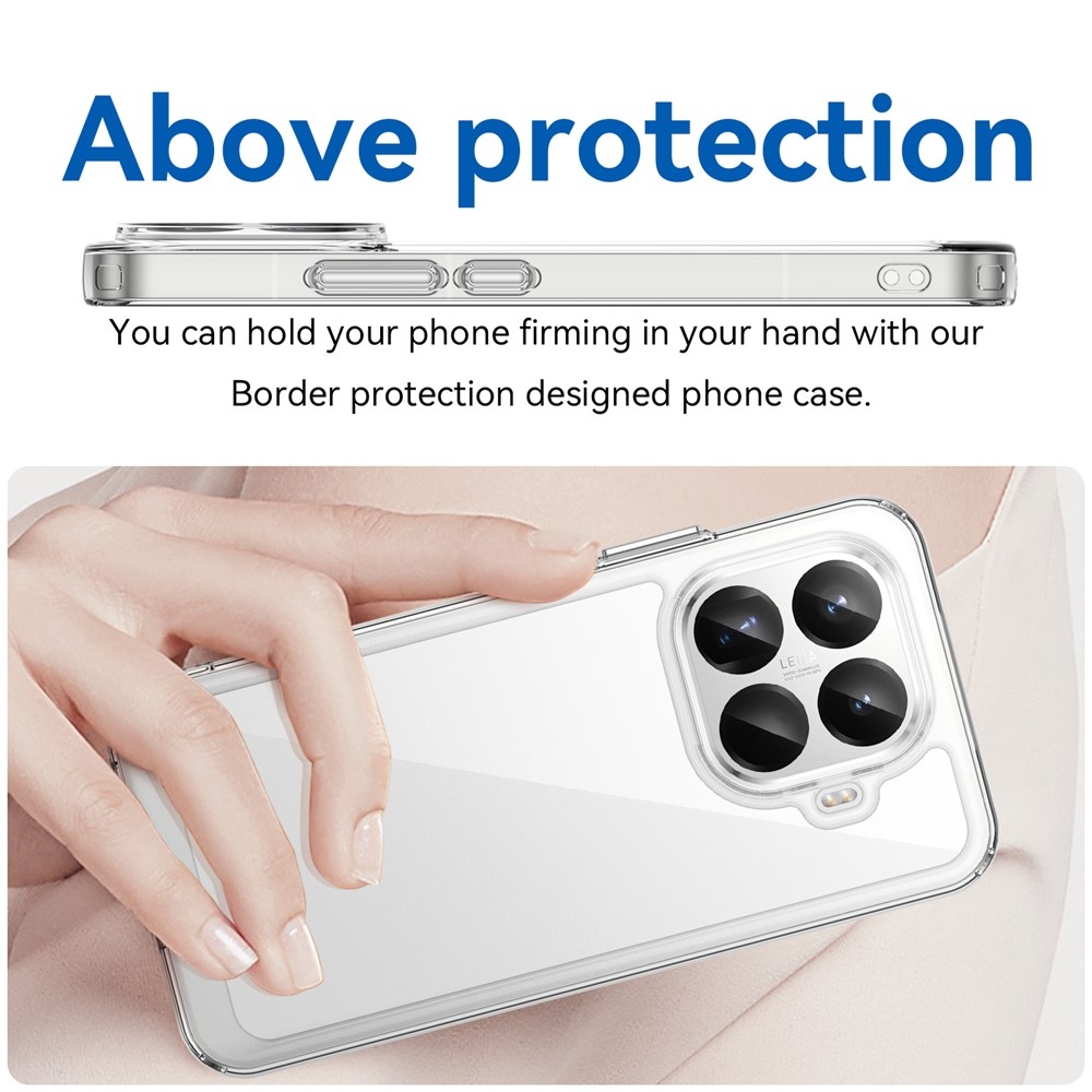 Gél tok fix hátlappal Xiaomi 15T Pro - átlátszó