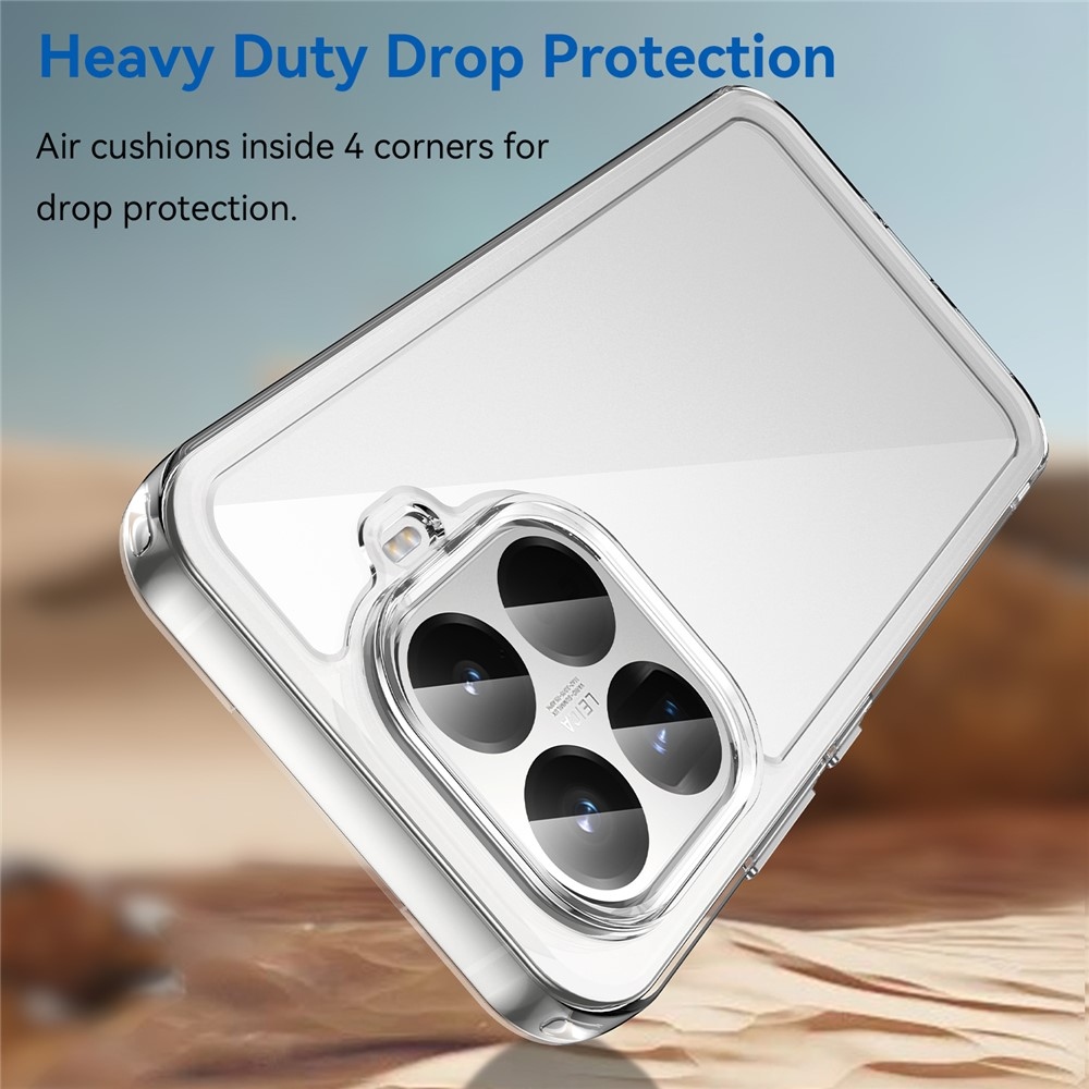 Gél tok fix hátlappal Xiaomi 15T Pro - átlátszó