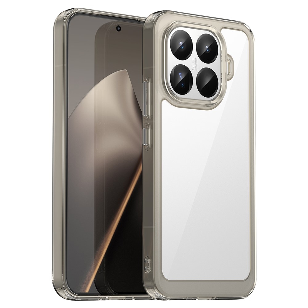 Gél tok fix hátlappal Xiaomi 15T Pro készülékhez - szürke