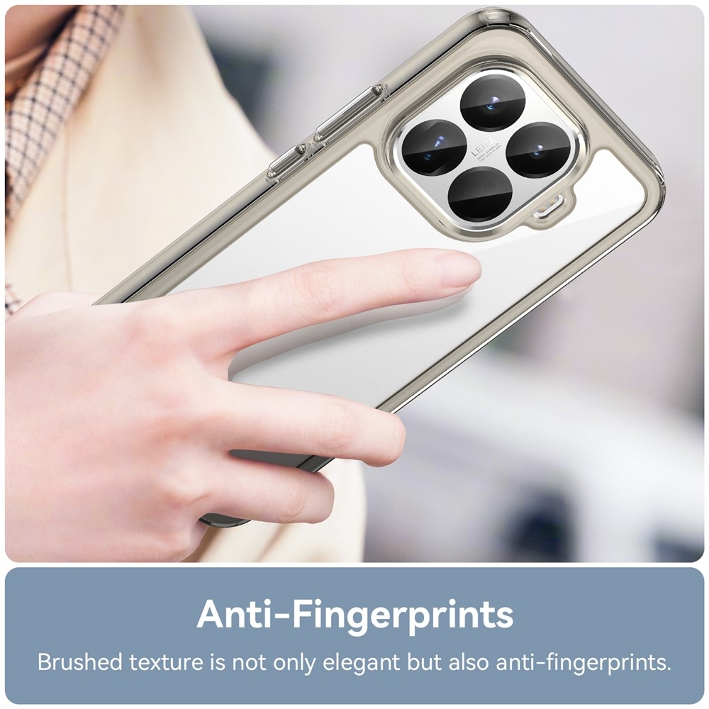 Gél tok fix hátlappal Xiaomi 15T Pro készülékhez - szürke