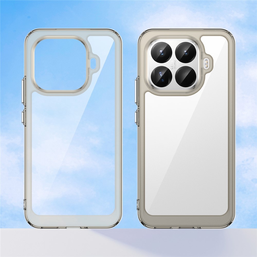 Gél tok fix hátlappal Xiaomi 15T Pro készülékhez - szürke