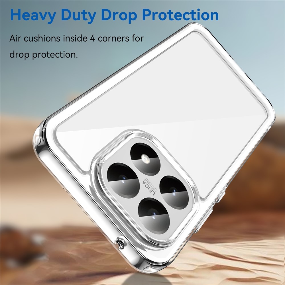 Gél tok fix hátlappal Xiaomi 15T-hez - átlátszó