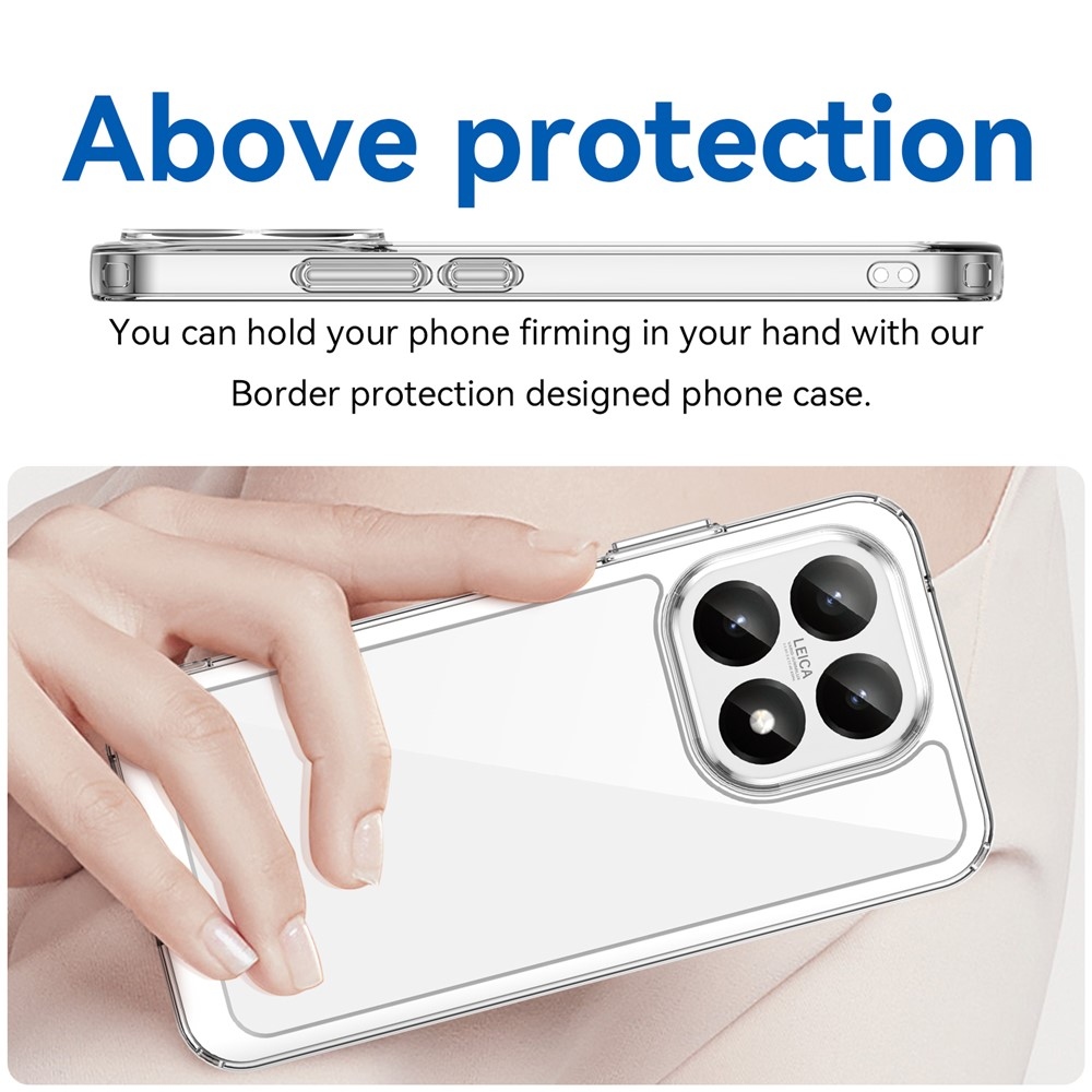 Gél tok fix hátlappal Xiaomi 15T-hez - átlátszó