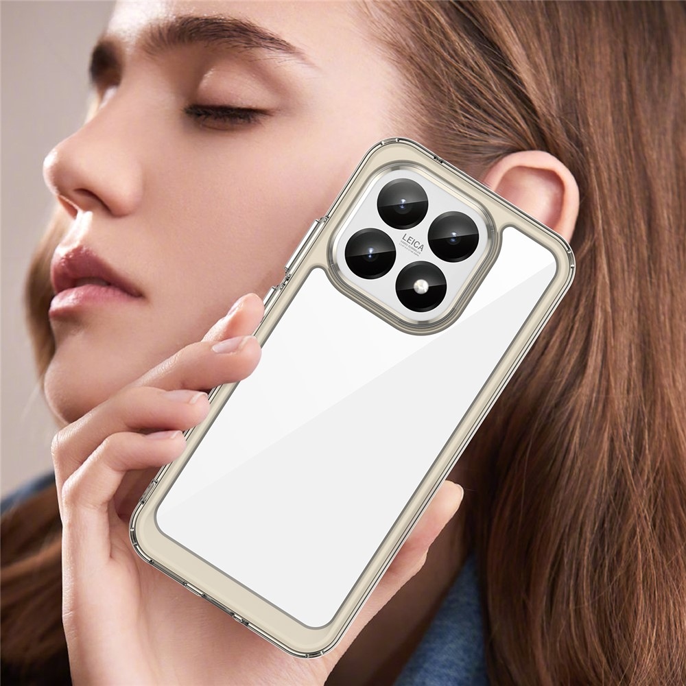 Gél tok fix hátlappal Xiaomi 15T-hez - szürke