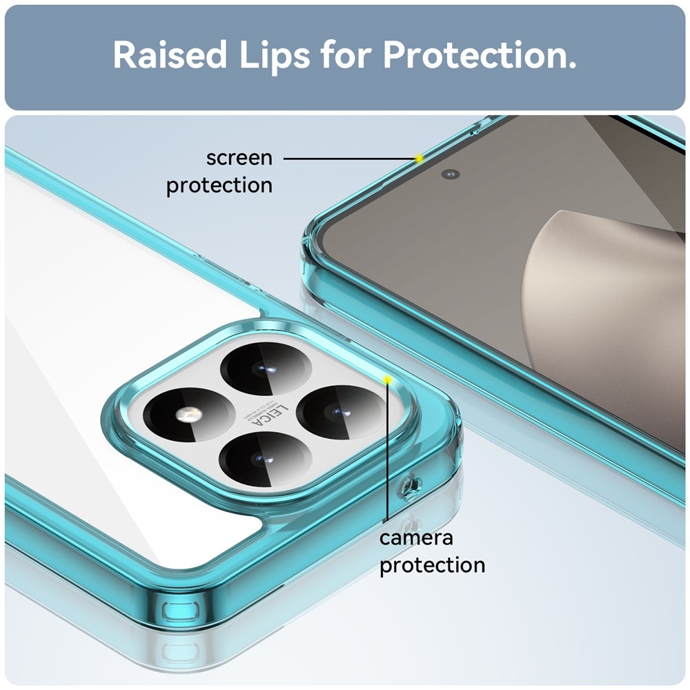 Gél tok fix hátlappal Xiaomi 15T-hez - világoskék