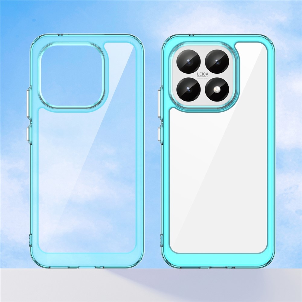 Gél tok fix hátlappal Xiaomi 15T-hez - világoskék