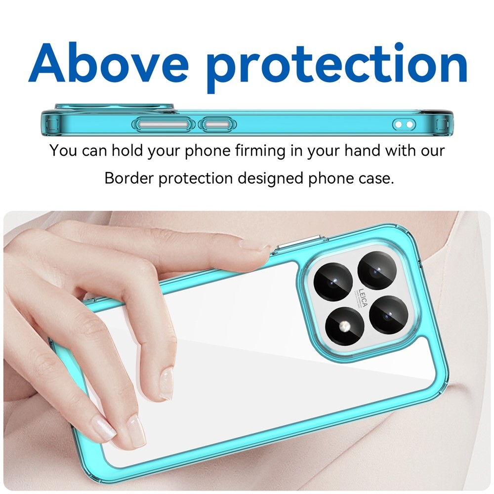 Gél tok fix hátlappal Xiaomi 15T-hez - világoskék