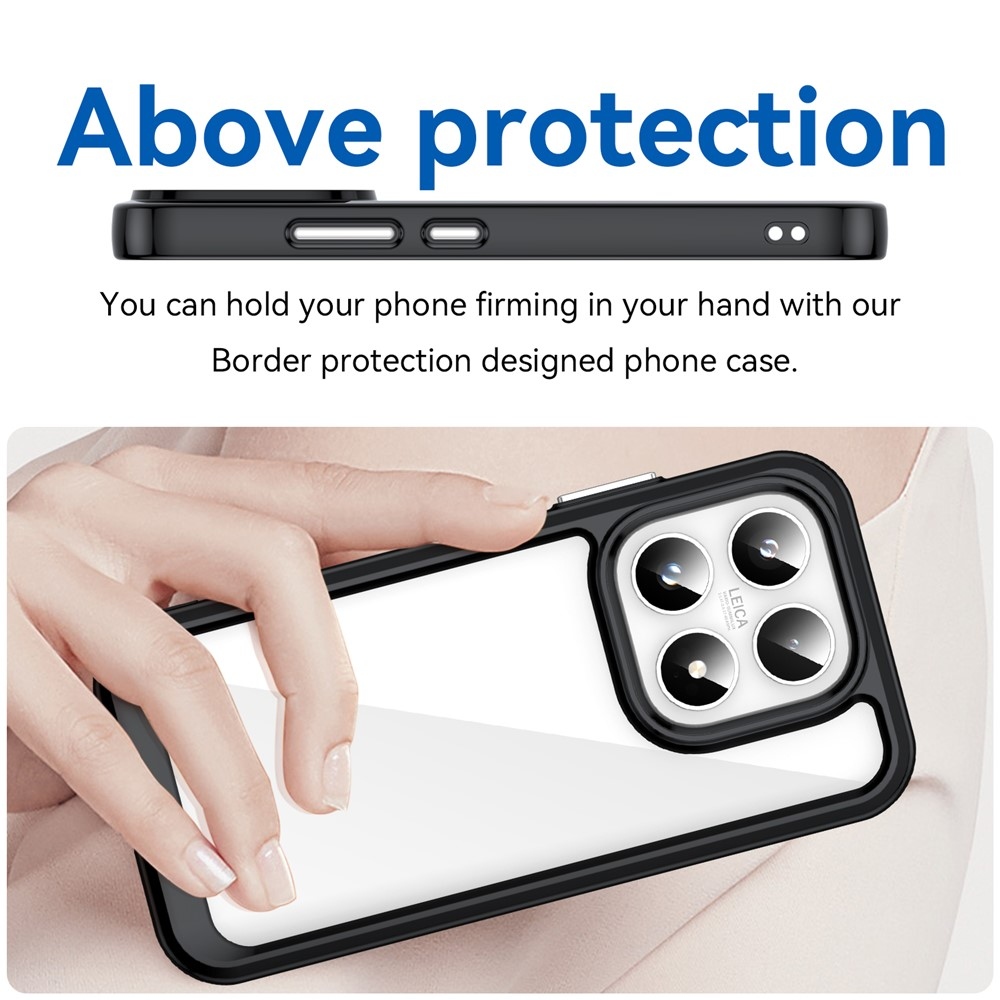 Gél tok rögzített hátlappal Xiaomi 17 - fekete