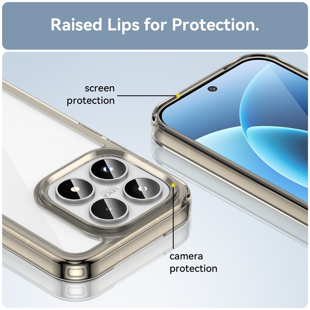 Gél tok rögzített hátlappal Xiaomi 17 - szürke