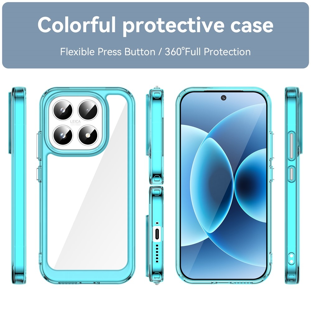 Gél tok fix hátlappal Xiaomi 17 - világoskék színben