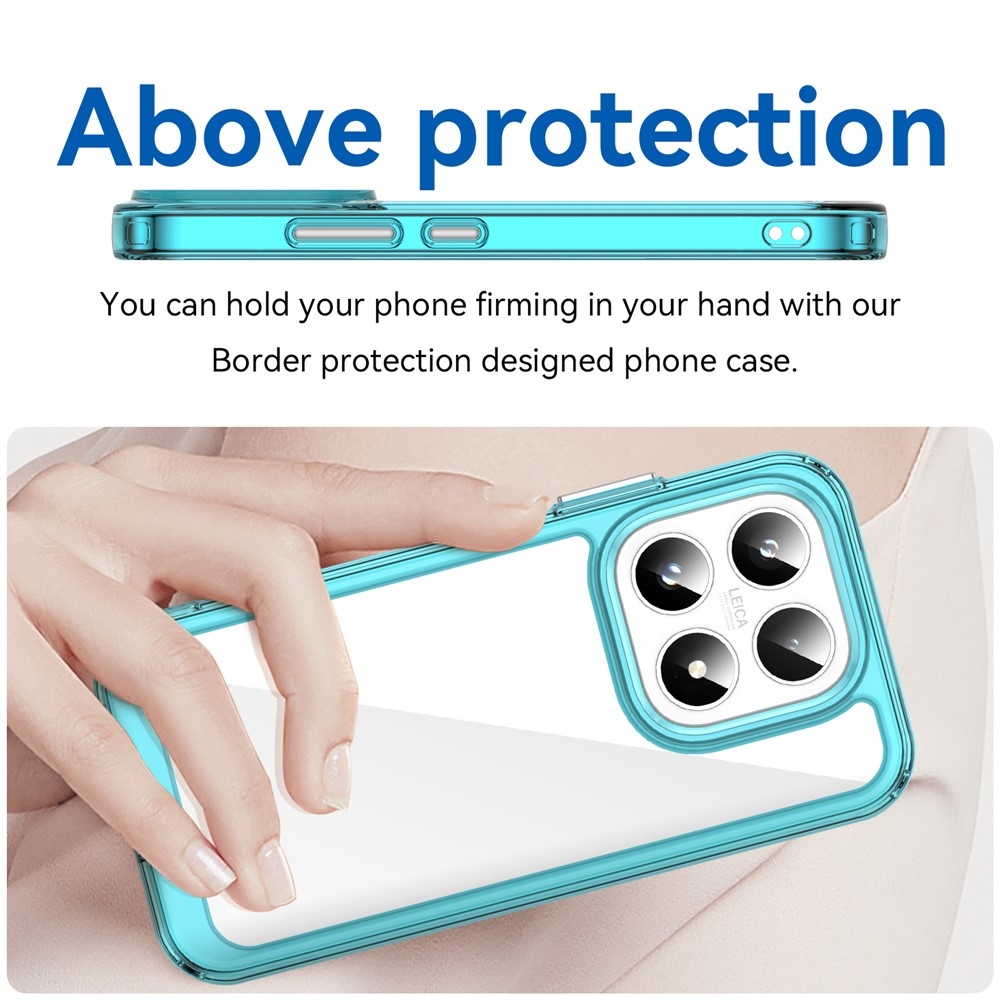 Gél tok fix hátlappal Xiaomi 17 - világoskék színben